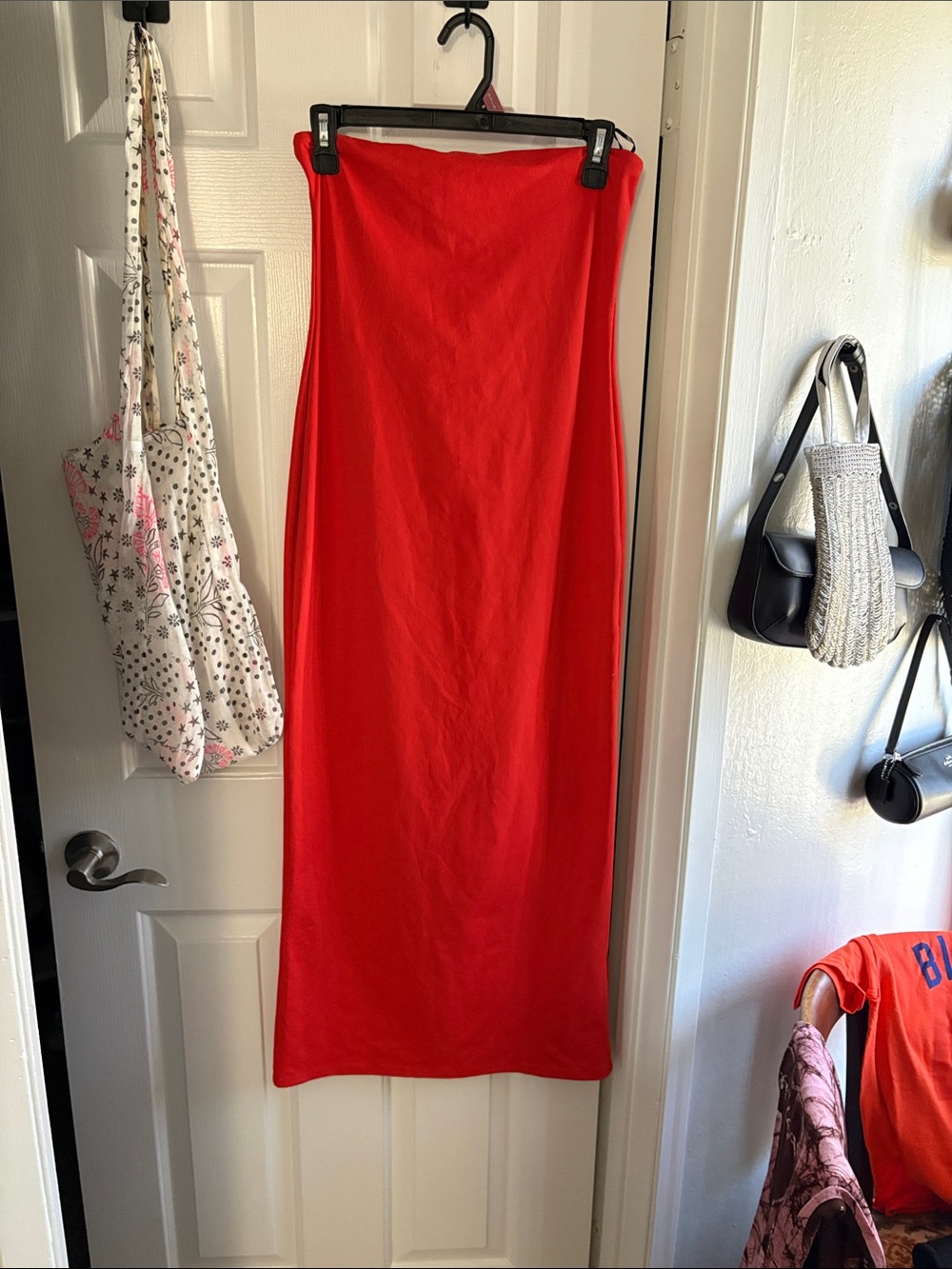 Orange Women's Tube Dress  - Classic Feminine Style